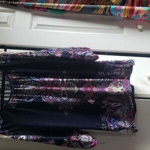 Melissa Paige Boho Top cold Shoulder Embroided